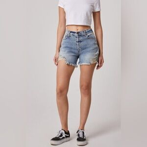 NWT Edyson Deleon Medium Camden Wash High Rise Denim Shorts